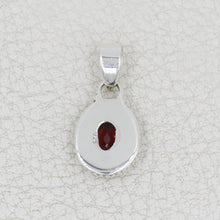 Garnet Sterling Silver Pendant for Women