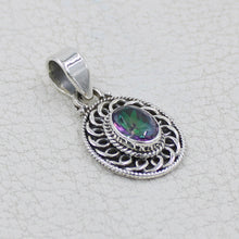 Mystic Quartz Sterling Silver Pendant