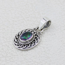 Mystic Quartz Sterling Silver Pendant