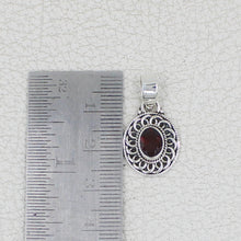 Garnet Sterling Silver Pendant