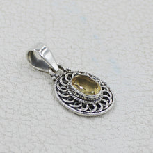 Citrine Sterling Silver Pendant