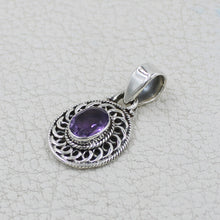 Amethyst Sterling Silver Pendant