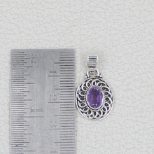 Amethyst Sterling Silver Pendant