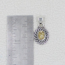 Citrine Sterling Silver Pendant