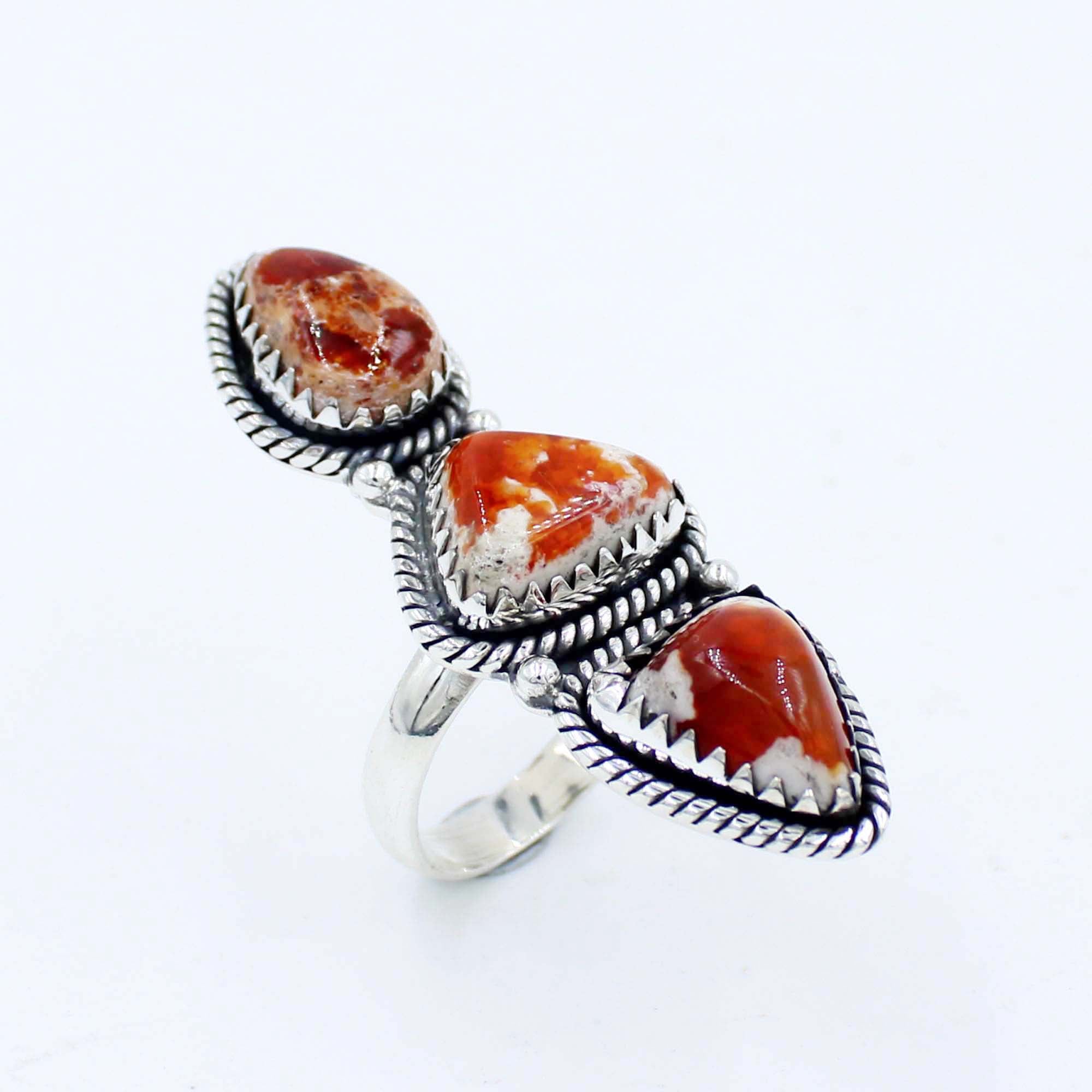 Gorgeous Mexican Opal Sterling Silver Ring