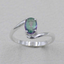 Minimalist Mystic Topaz Engagement Ring