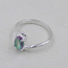 Minimalist Mystic Topaz Engagement Ring