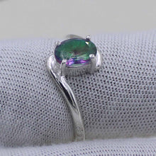 Minimalist Mystic Topaz Engagement Ring