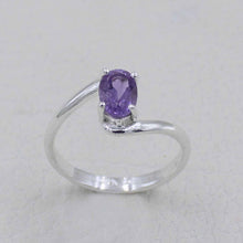 Minimalist Amethyst Engagement Ring