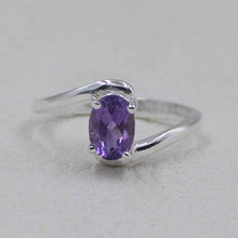 Minimalist Amethyst Engagement Ring
