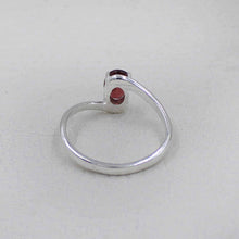 Minimalist Garnet Engagement Ring