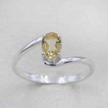 Minimalist Citrine Engagement Ring