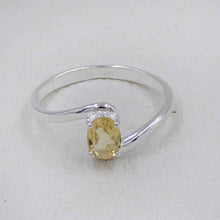 Minimalist Citrine Engagement Ring
