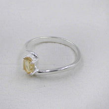 Minimalist Citrine Engagement Ring