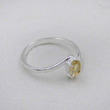 Minimalist Citrine Engagement Ring