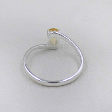 Minimalist Citrine Engagement Ring