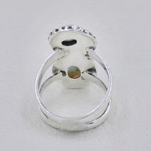 Sterling Silver Labradorite & Mystic Topaz Dual Stone Ring