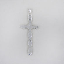 Moonstone Holly Cross in Sterling Silver Pendant