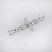 Holly Cross Sterling Silver Moonstone Pendant