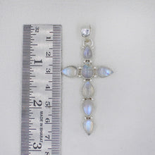 925 Sterling Silver Moonstone Cross Jewelry