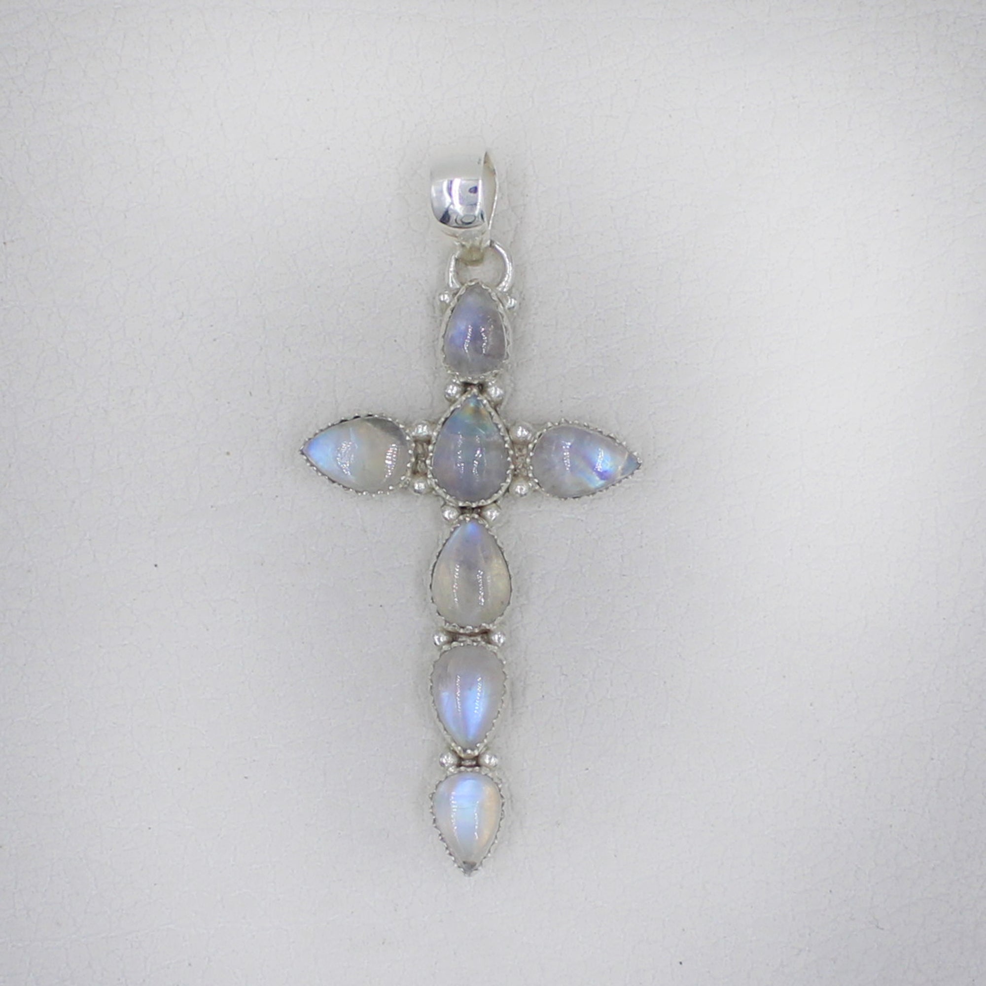 925 Sterling Silver Moonstone Cross Jewelry