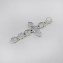 925 Sterling Silver Moonstone Cross Jewelry