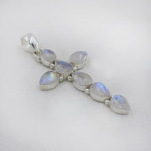 925 Sterling Silver Moonstone Cross Jewelry