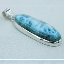 Blue Larimar Pendant - 925 Silver Jewelry