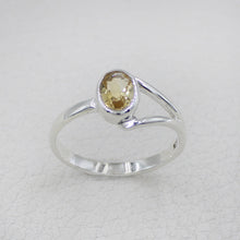 Citrine Gemstone Silver Ring