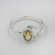 Citrine Gemstone Silver Ring