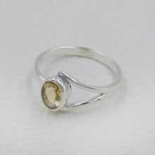 Citrine Gemstone Silver Ring