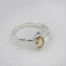 Citrine Gemstone Silver Ring