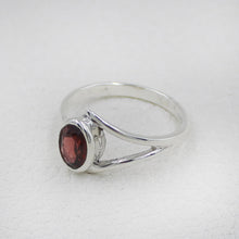 Sterling Silver Garnet Ring for Women