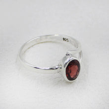 Sterling Silver Garnet Ring for Women