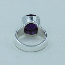 Deep Purple Amethyst Sterling Silver Ring Size 7