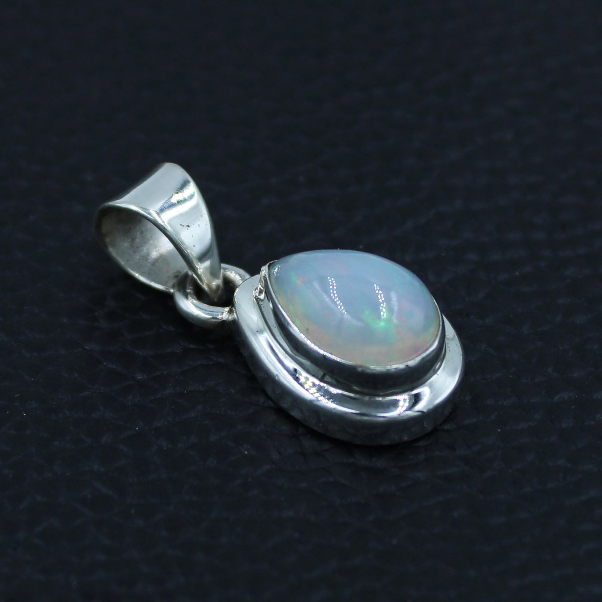 Ethiopian Opal Sterling Silver Pendant