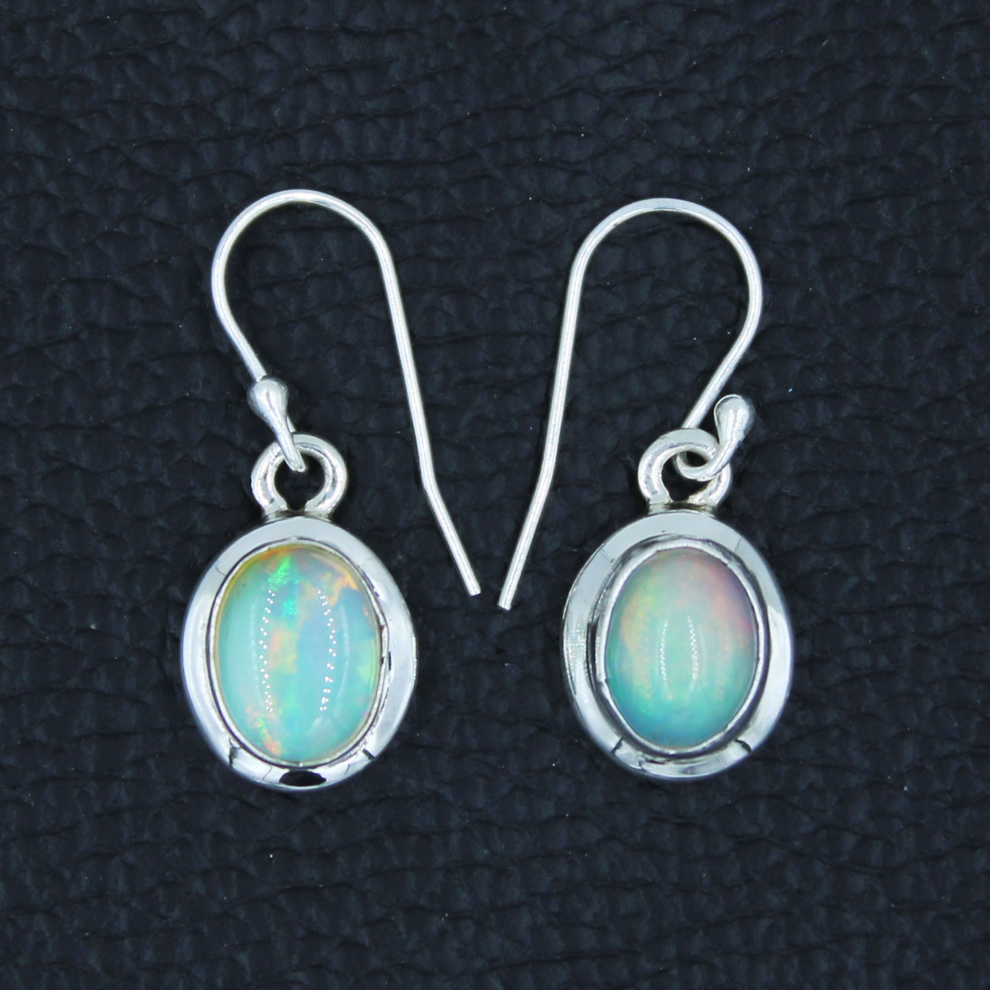 Vibrant Eithiopian Opal Dangle Earrings For Women