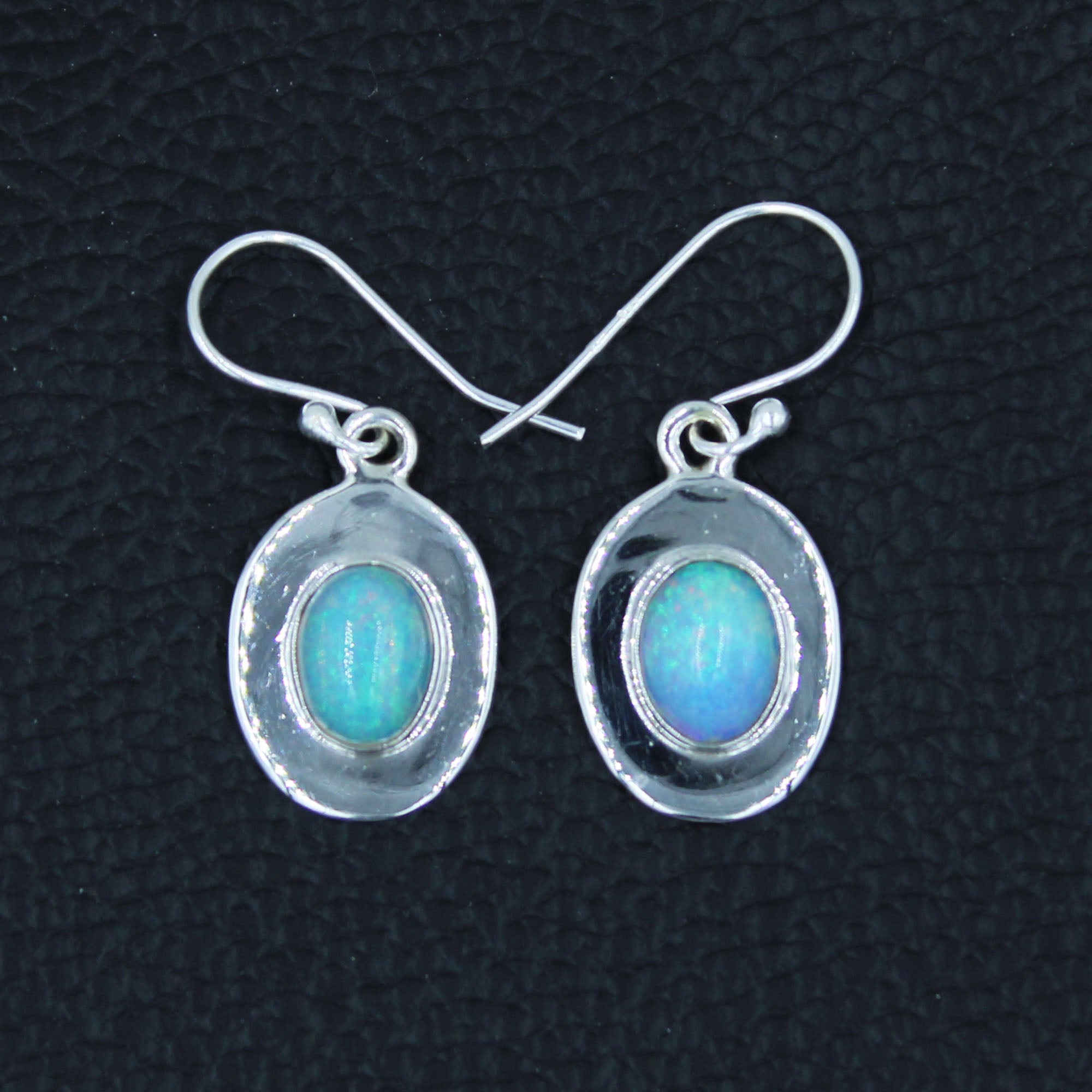 Firey Opal Ethiopian Opal Dangle Earrings