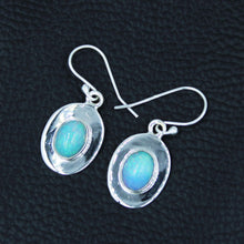 Firey Opal Ethiopian Opal Dangle Earrings