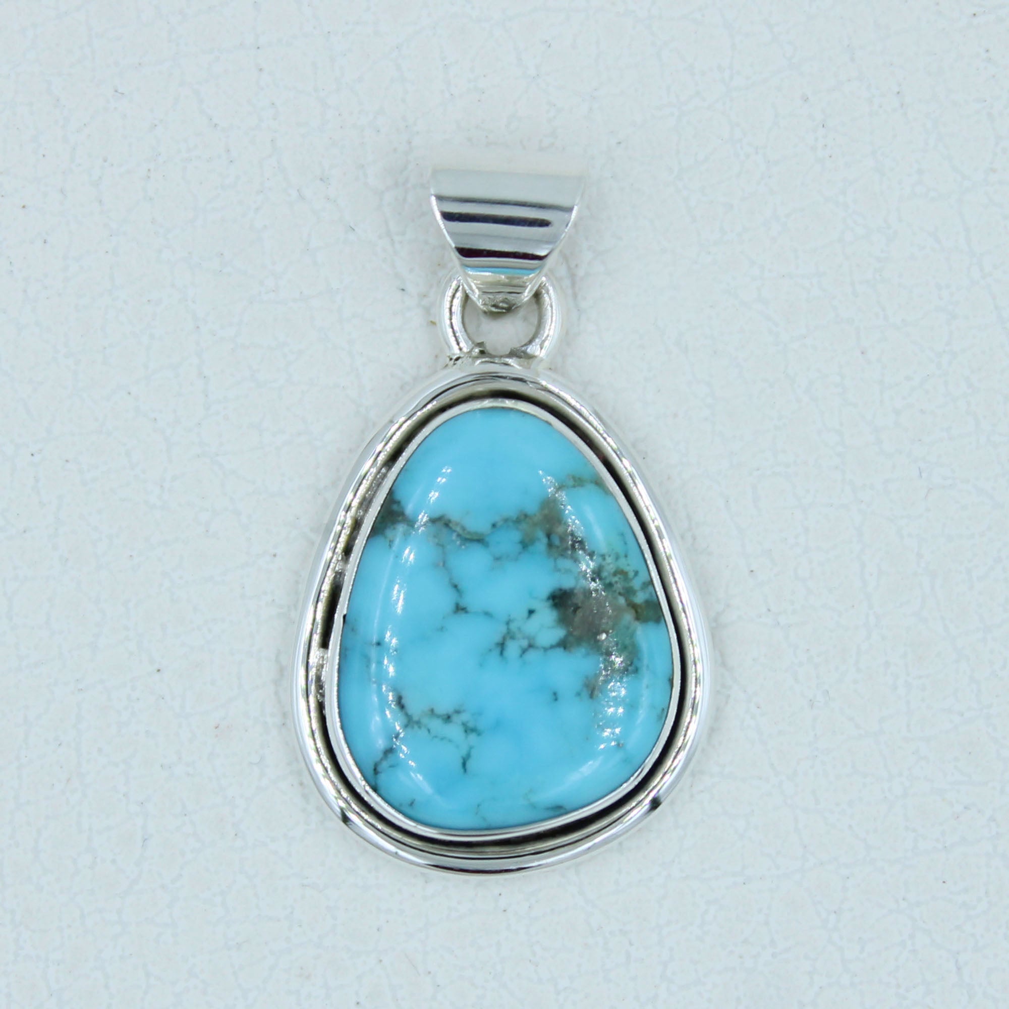 Mexican Turquoise Sterling Silver Pendant