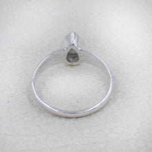 Sterling Silver Pear Cut Mystic Quartz Ring
