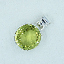Lemon Quartz Sterling Silver Pendant