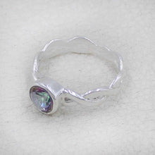 Mystic Quartz Sterling Silver Ring