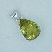 Lemon Quartz 925 Sterling Silver Pendant