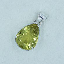 Lemon Quartz 925 Sterling Silver Pendant