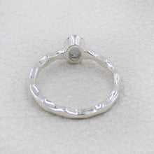 Artisan Sterling Mystic Quartz Oval Stone Ring