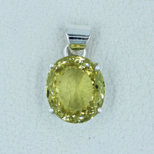 Lemon Quartz Sterling Silver Pendant