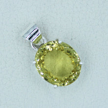 Lemon Quartz Sterling Silver Pendant