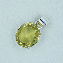 Lemon Quartz Sterling Silver Pendant