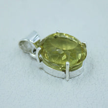 Lemon Quartz Sterling Silver Pendant